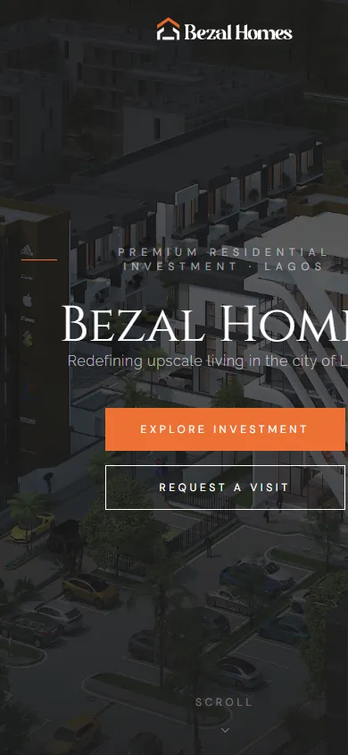 Bezal Homes on mobile