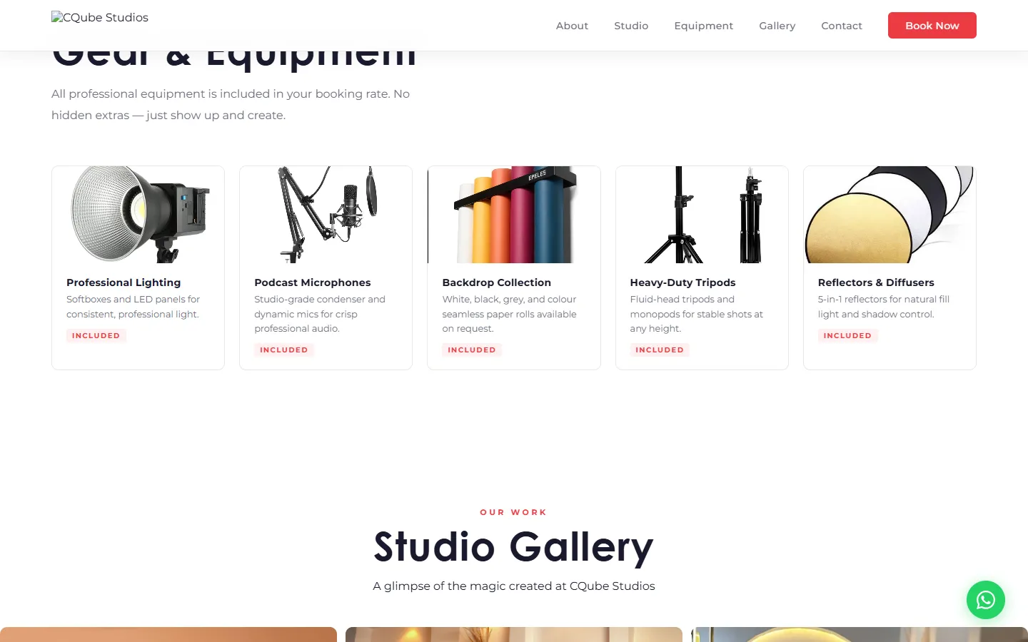 Gear and equipment section
